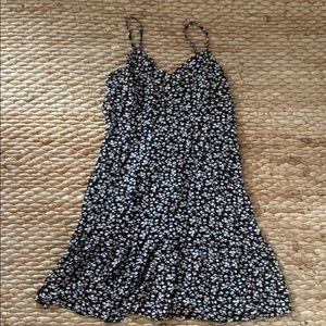 Fall floral mini dress